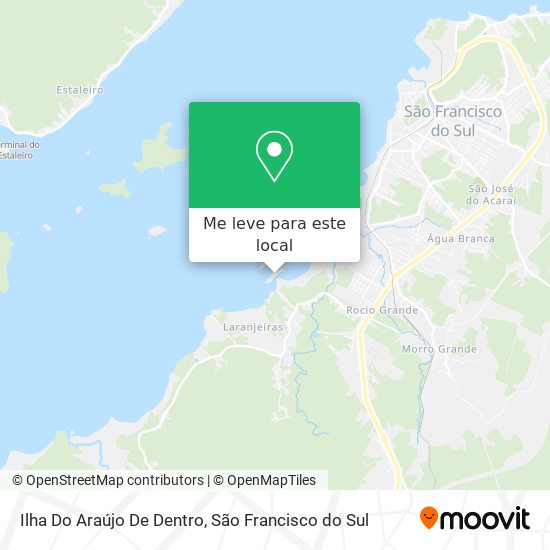 Ilha Do Araújo De Dentro mapa