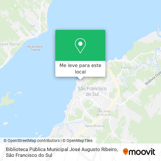 Biblioteca Pública Municipal José Augusto Ribeiro mapa