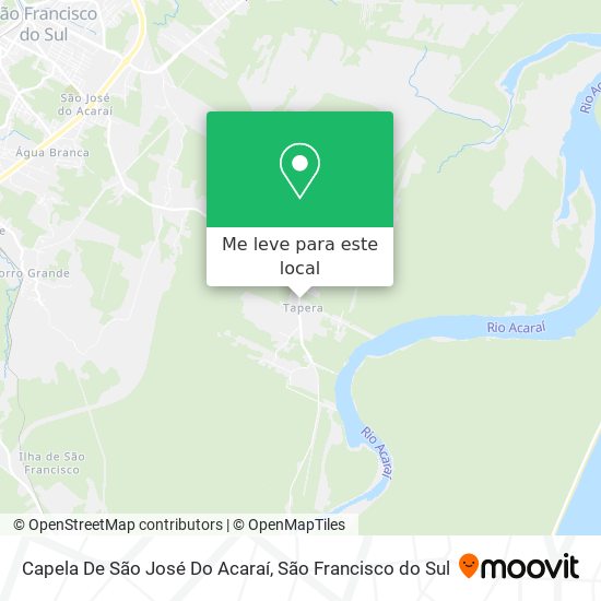Capela De São José Do Acaraí mapa