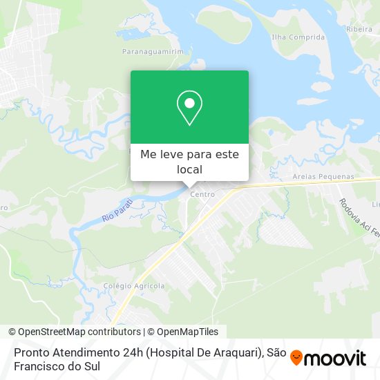 Pronto Atendimento 24h (Hospital De Araquari) mapa
