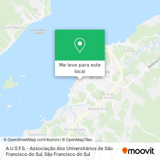 A.U.S.F.S. - Associação dos Universitários de São Francisco do Sul mapa