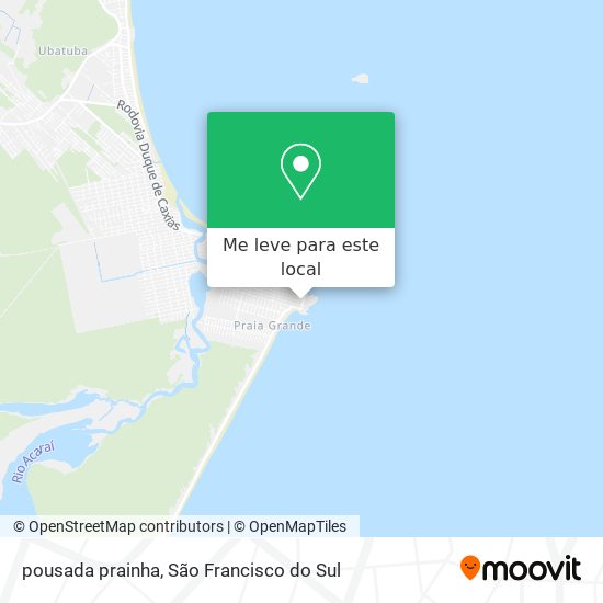 pousada prainha mapa