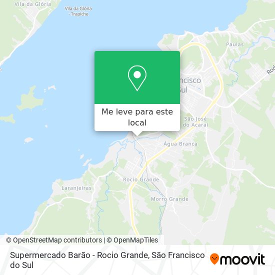 Supermercado Barão - Rocio Grande mapa