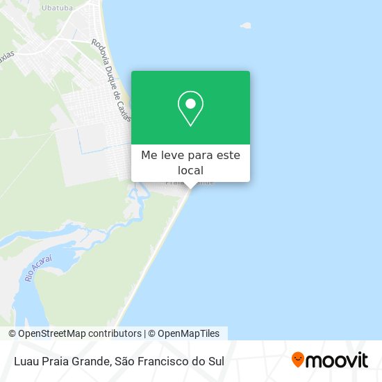 Luau Praia Grande mapa