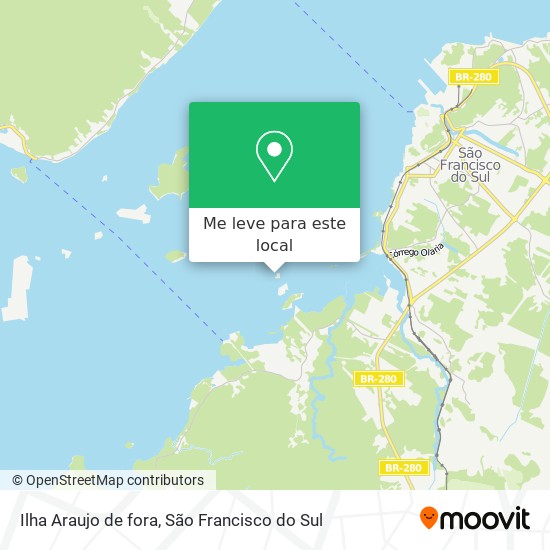 Ilha Araujo de fora mapa