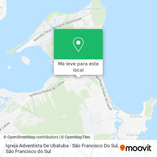 Igreja Adventista De Ubatuba - São Francisco Do Sul mapa