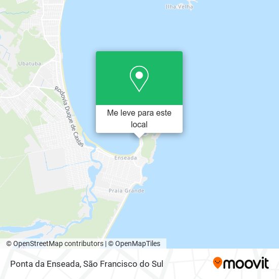 Ponta da Enseada mapa