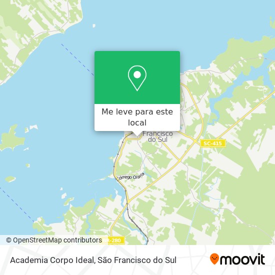 Academia Corpo Ideal mapa