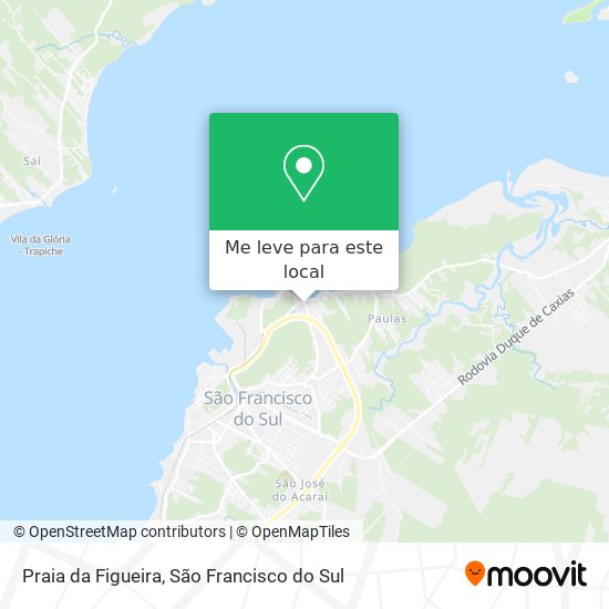 Praia da Figueira mapa