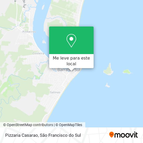 Pizzaria Casarao mapa