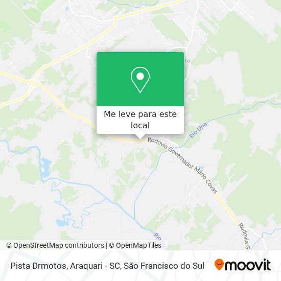 Pista Drmotos, Araquari - SC mapa