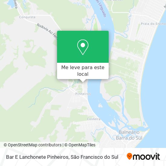 Bar E Lanchonete Pinheiros mapa