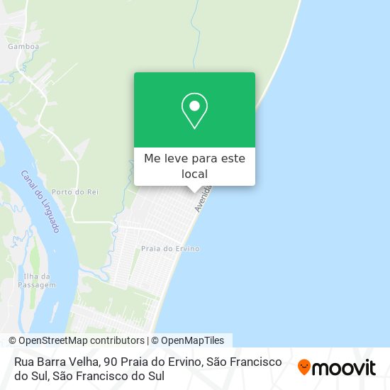 Rua Barra Velha, 90 Praia do Ervino, São Francisco do Sul mapa