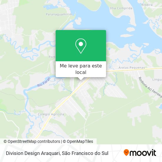 Division Design Araquari mapa