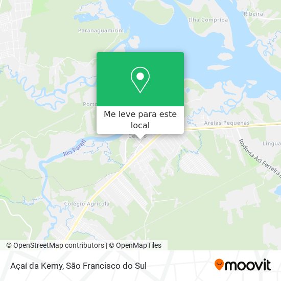 Açaí da Kemy mapa