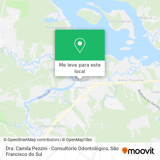 Dra. Camila Pezzini - Consultório Odontológico mapa