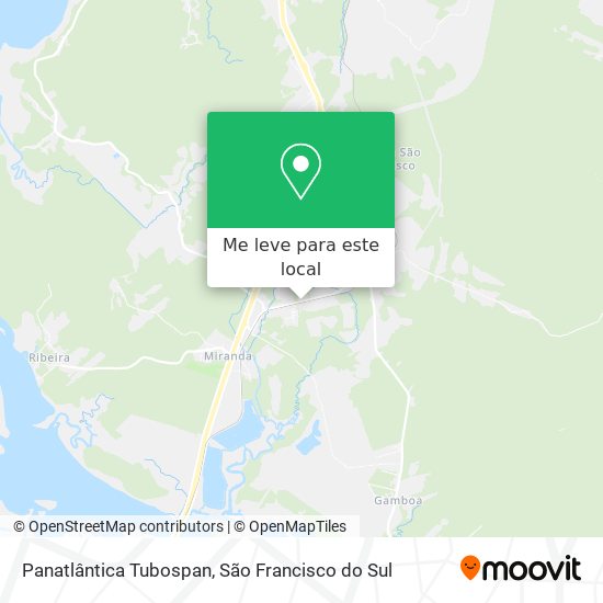 Panatlântica Tubospan mapa