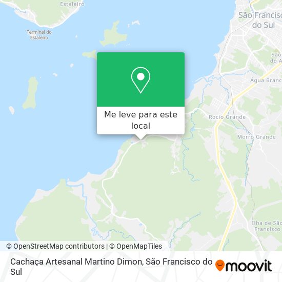 Cachaça Artesanal Martino Dimon mapa