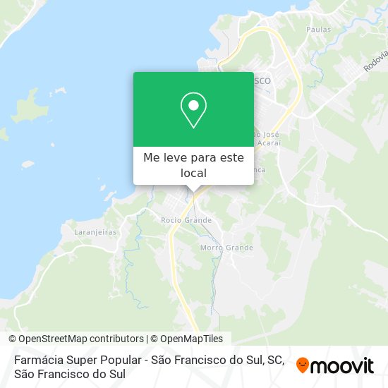 Farmácia Super Popular - São Francisco do Sul, SC mapa