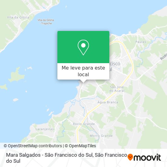 Mara Salgados - São Francisco do Sul mapa
