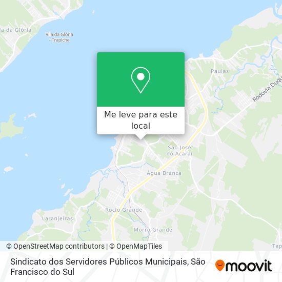 Sindicato dos Servidores Públicos Municipais mapa