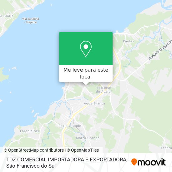 TDZ COMERCIAL IMPORTADORA E EXPORTADORA mapa