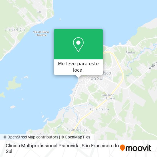 Clínica Multiprofissional Psicovida mapa