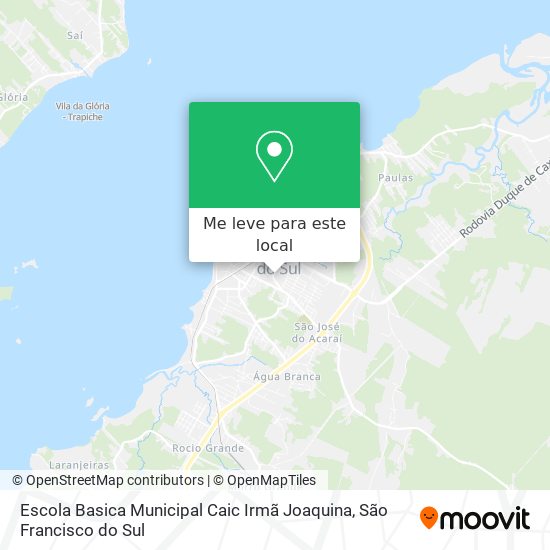 Escola Basica Municipal Caic Irmã Joaquina mapa