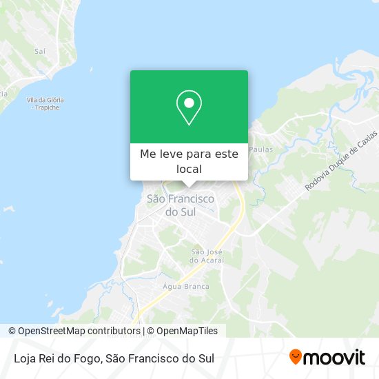 Loja Rei do Fogo mapa