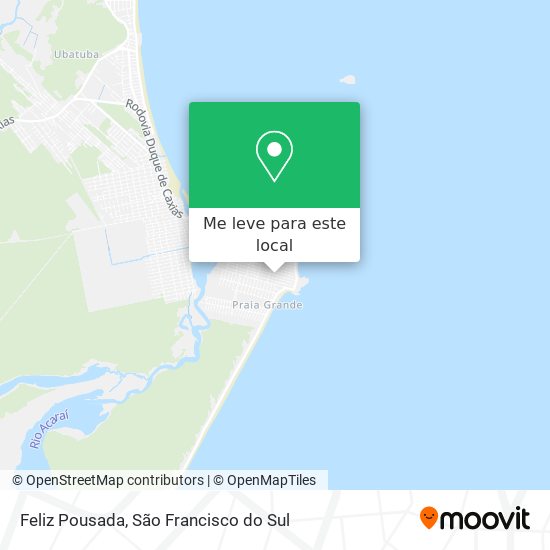 Feliz Pousada mapa
