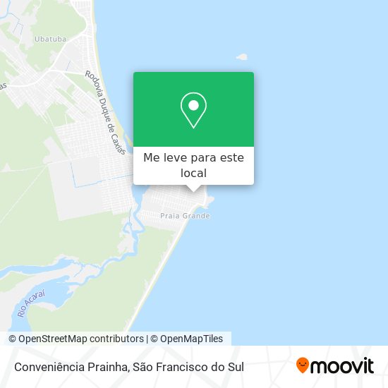 Conveniência Prainha mapa