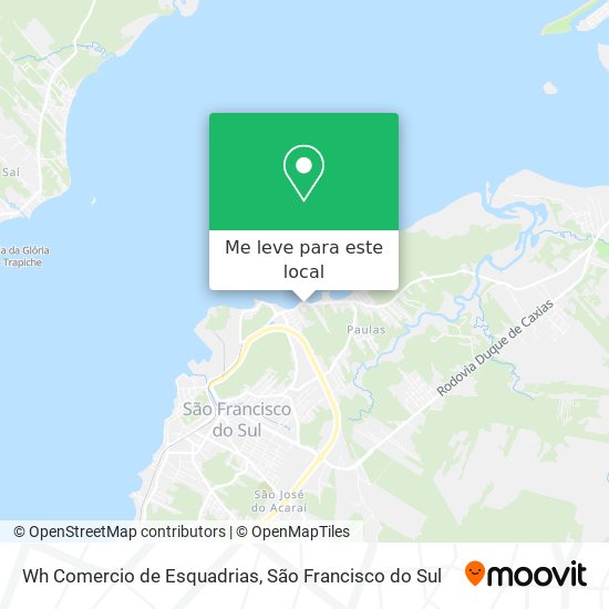 Wh Comercio de Esquadrias mapa