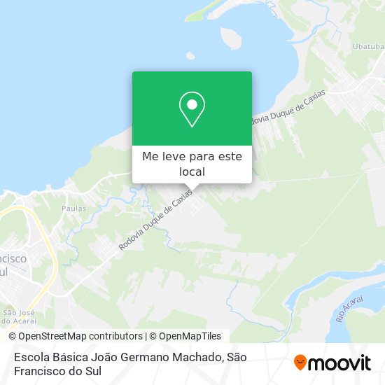 Escola Básica João Germano Machado mapa