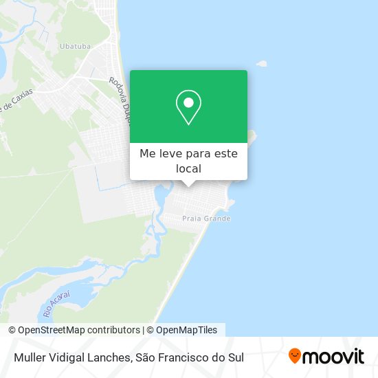 Muller Vidigal Lanches mapa