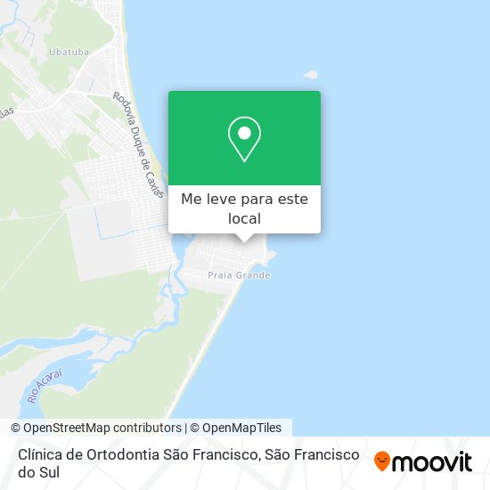 Clínica de Ortodontia São Francisco mapa