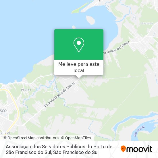 Associação dos Servidores Públicos do Porto de São Francisco do Sul mapa