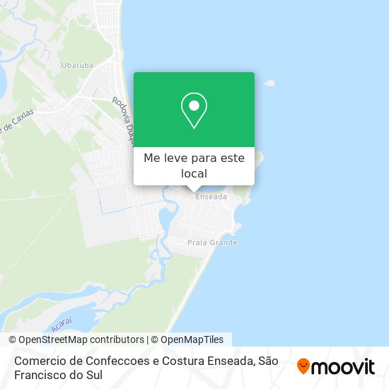 Comercio de Confeccoes e Costura Enseada mapa