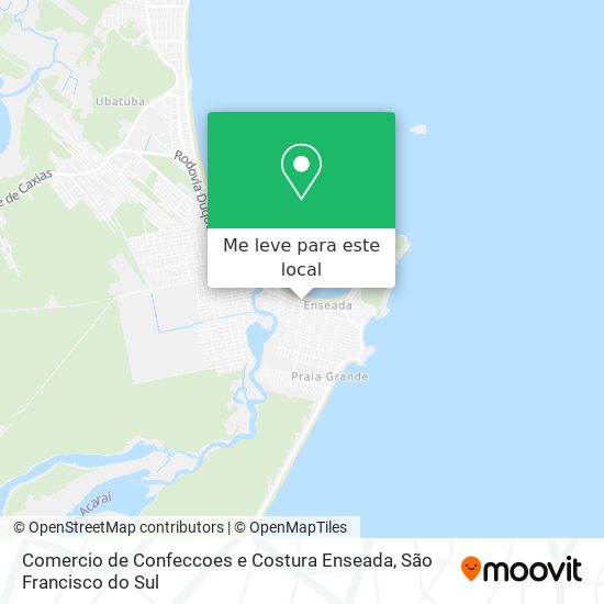 Comercio de Confeccoes e Costura Enseada mapa