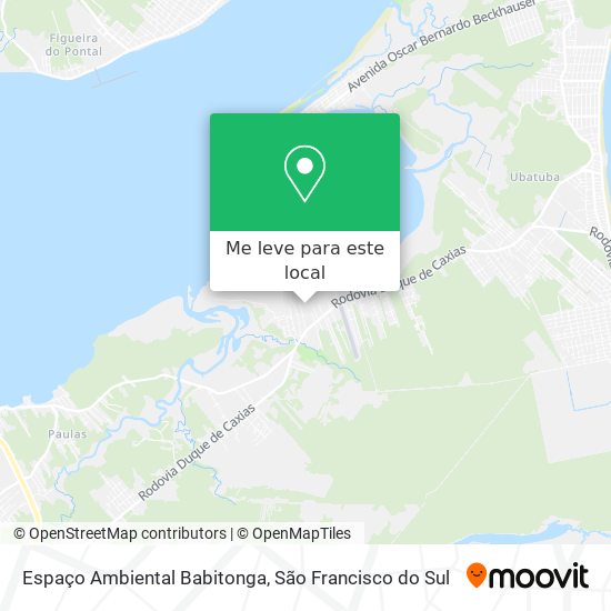 Espaço Ambiental Babitonga mapa