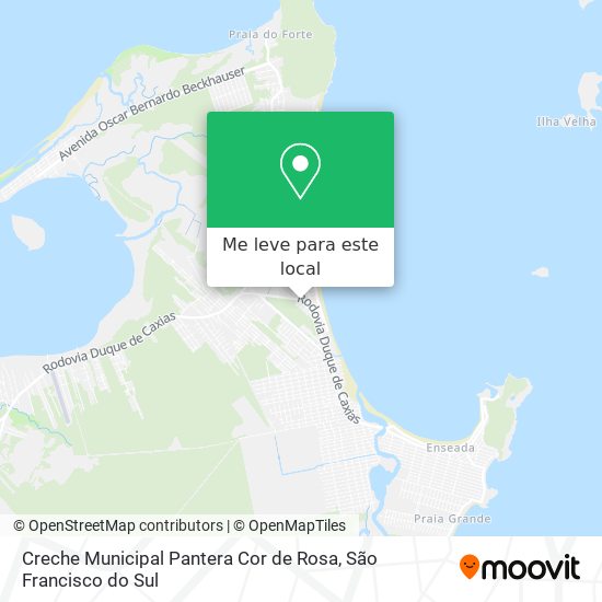 Creche Municipal Pantera Cor de Rosa mapa