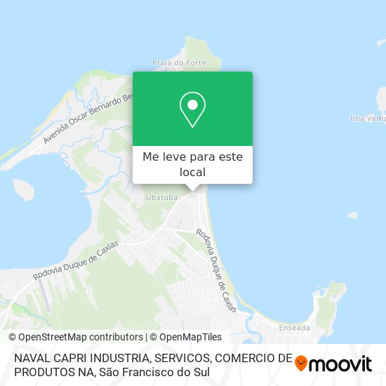 NAVAL CAPRI INDUSTRIA, SERVICOS, COMERCIO DE PRODUTOS NA mapa