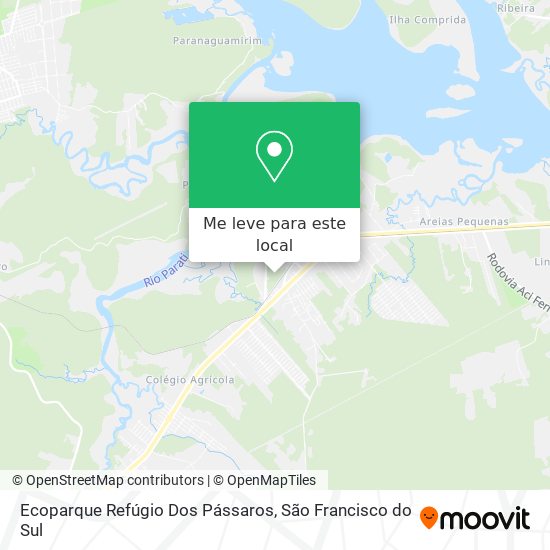 Ecoparque Refúgio Dos Pássaros mapa