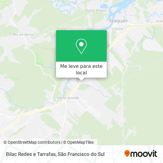 Bilac Redes e Tarrafas mapa