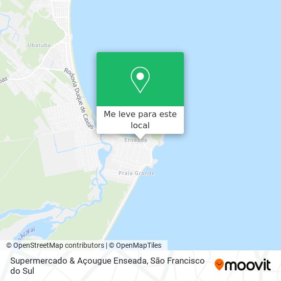 Supermercado & Açougue Enseada mapa