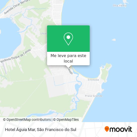 Hotel Águia Mar mapa