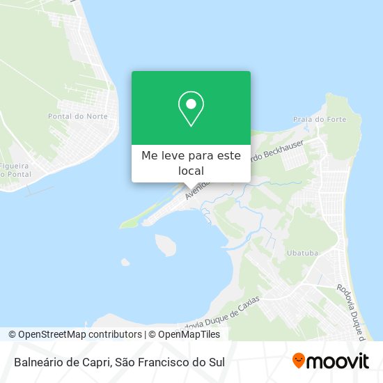 Balneário de Capri mapa