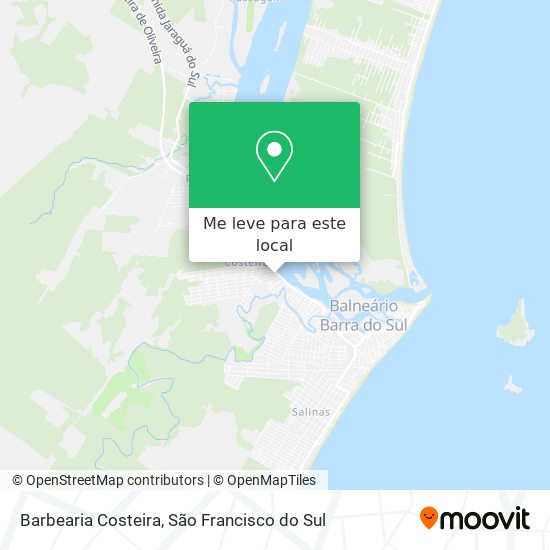 Barbearia Costeira mapa