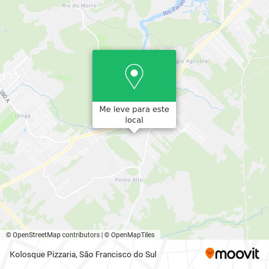 Kolosque Pizzaria mapa