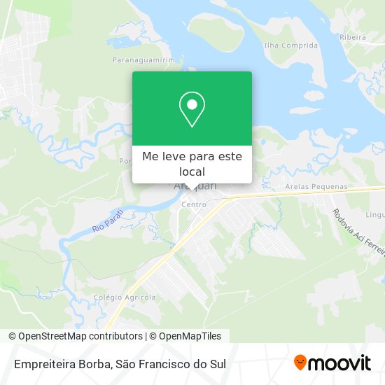 Empreiteira Borba mapa