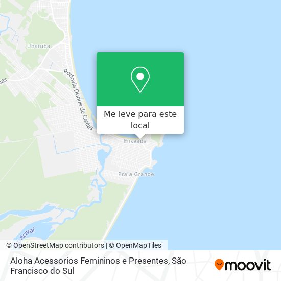 Aloha Acessorios Femininos e Presentes mapa